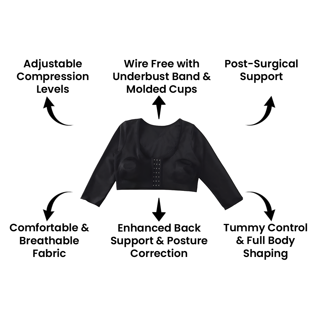 3 Ways SeraFits Front Closure Bra Compression Shapewear Transforms Your Body